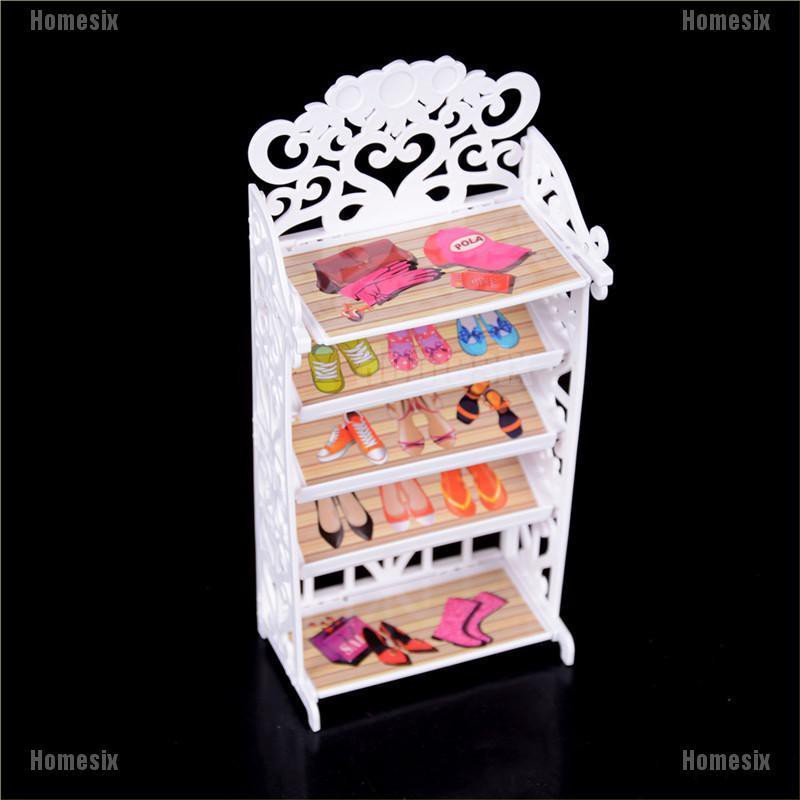 [HoMSI] Dollhouse Shoe Cabinet For Doll Mini Living Room Home Furniture Accessories SUU