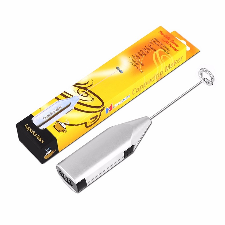 Máy tạo bọt cafe đánh trứng sữa đa năng chạy bằng pin