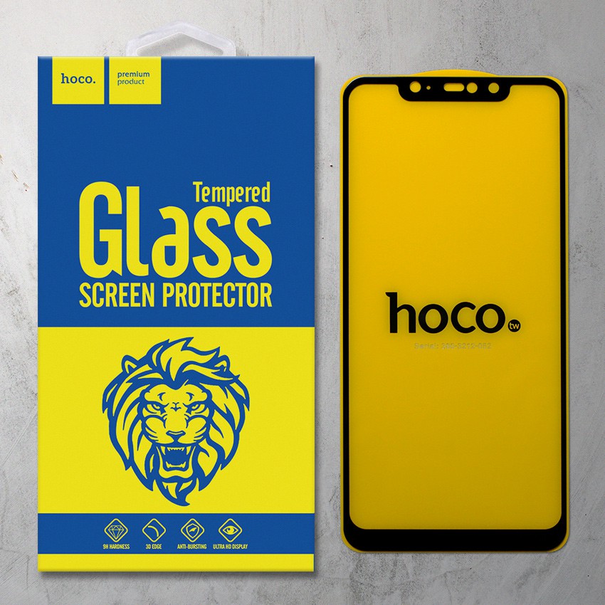 Cường lực Xiaomi Redmi Note 6 Pro hiệu Hoco.tw Full viền màu