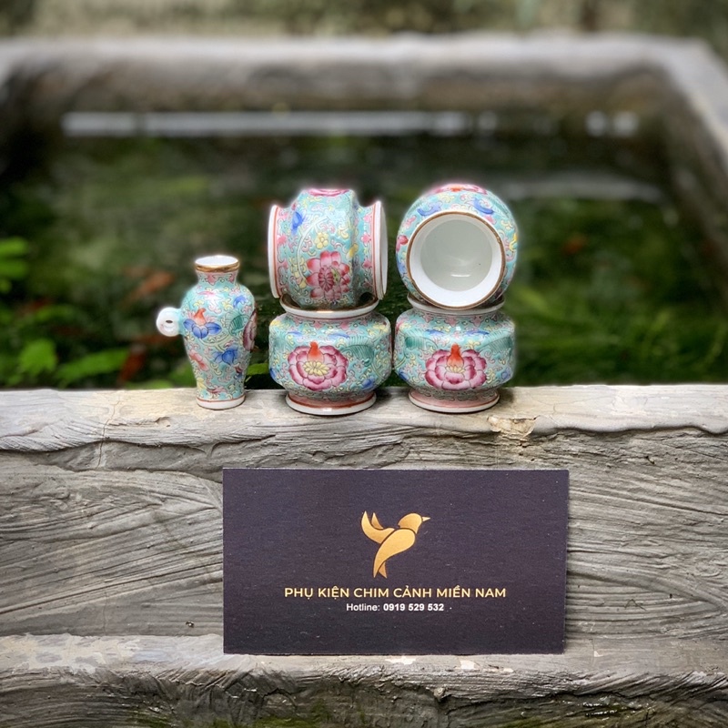 Cóng Khoen/Khuyên vẽ tay - HOA TAM THÁI