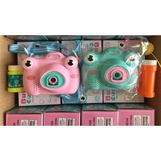 MÁY CHỤP ẢNH THỔI BONG BÓNG CON ẾCH SIÊU CUTE CHO BÉ