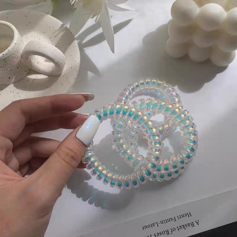 Cột tóc lò xo tuổi thơ nhiều màu dễ thương