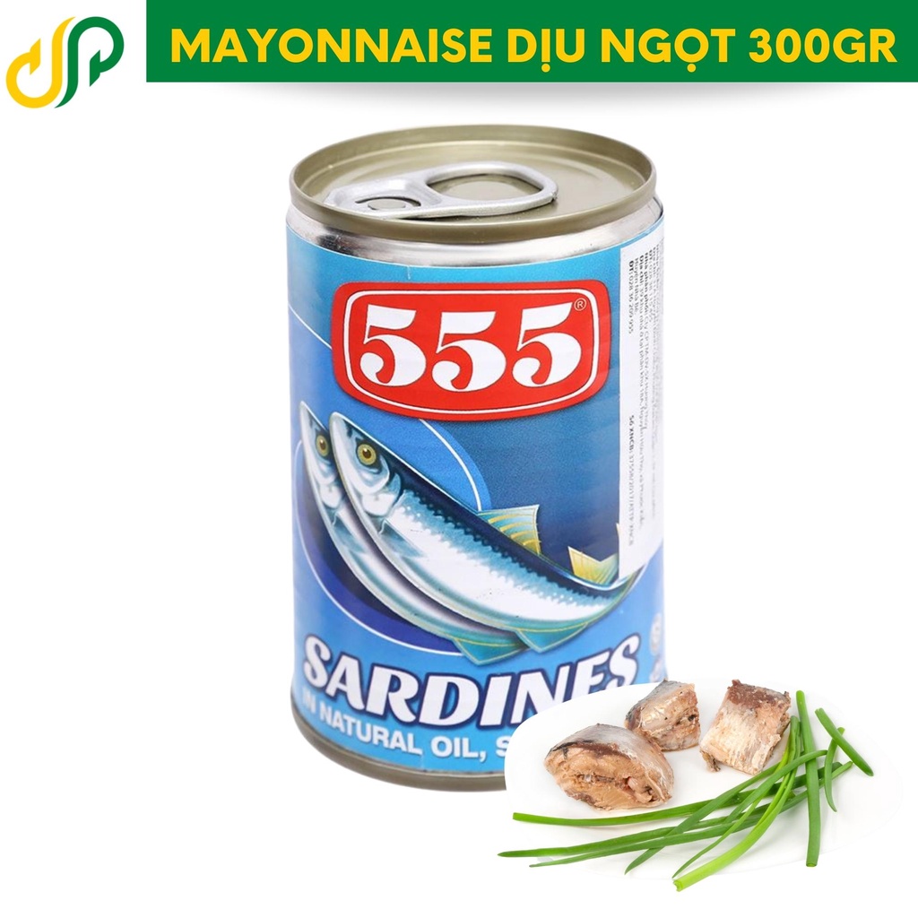 Cá mòi 555 lon 155gr nhiều vị