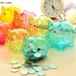 Hộp Đựng Tiền Tiết Kiệm Bằng Nhựa Trong Suốt Hình Heo Con Xinh Xắn