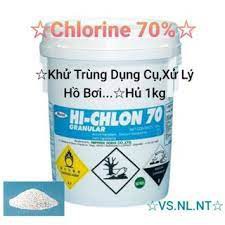 1kg-Hóa Chất Xử Lý Nước,hồ bơi-Chlorine Aquafit# gói 1kg . Hàng chuấn