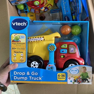 VTECH - Đồ chơi giáo dục phát triển trí tuệ, kỹ năng, ngôn ngữ cho bé - Xe tải Vtech Drop & Go Dump Truck