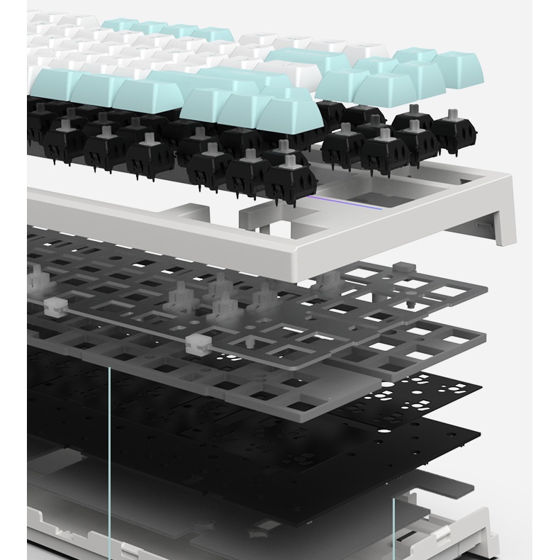 Bàn phím cơ không dây FL-Esport FL750 Hotswap, RGB, bảo hành chính hãng 12 tháng