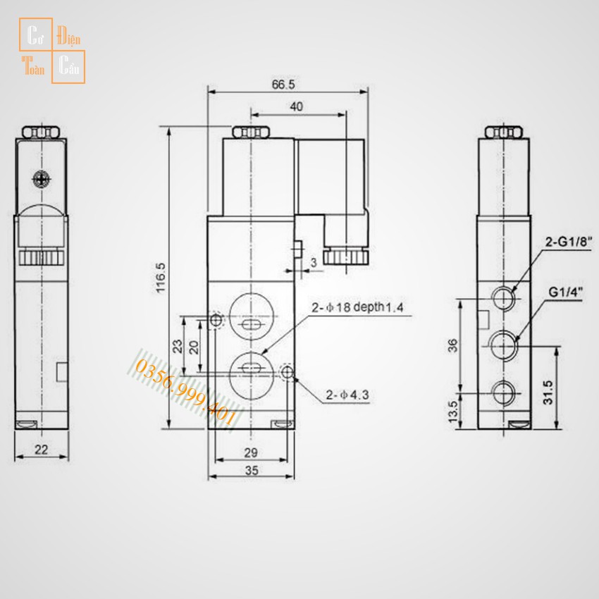Van Điện Từ Airtac 4M210-08