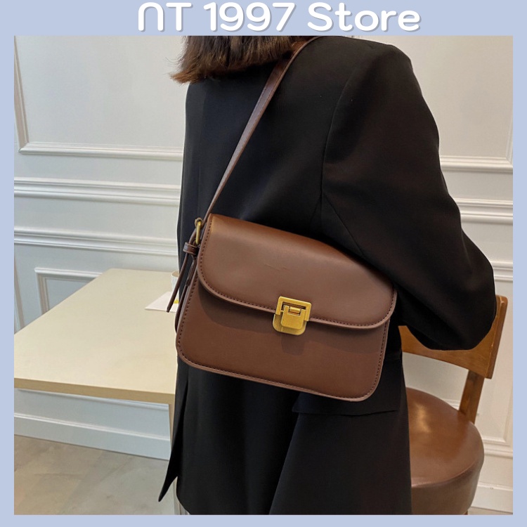 Túi sách nữ da thời trang đeo chéo kẹp nách phong cách hàn quốc NT39