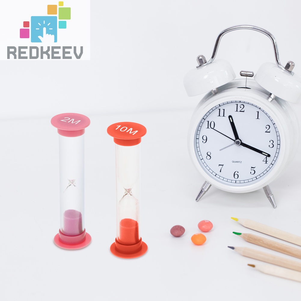 Set 6 đồng hồ cát bằng nhựa thiết kế sáng tạo trang trí nhà cửa