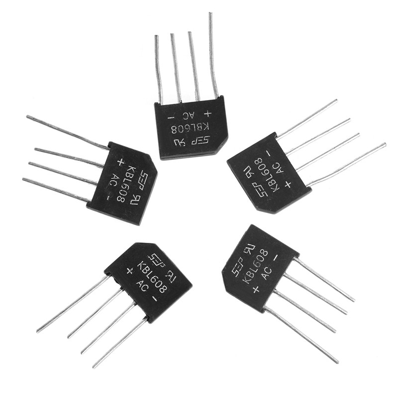 Set 5 đi ốt chỉnh lưu cầu KBL608 DIP KBL608 6A 800V