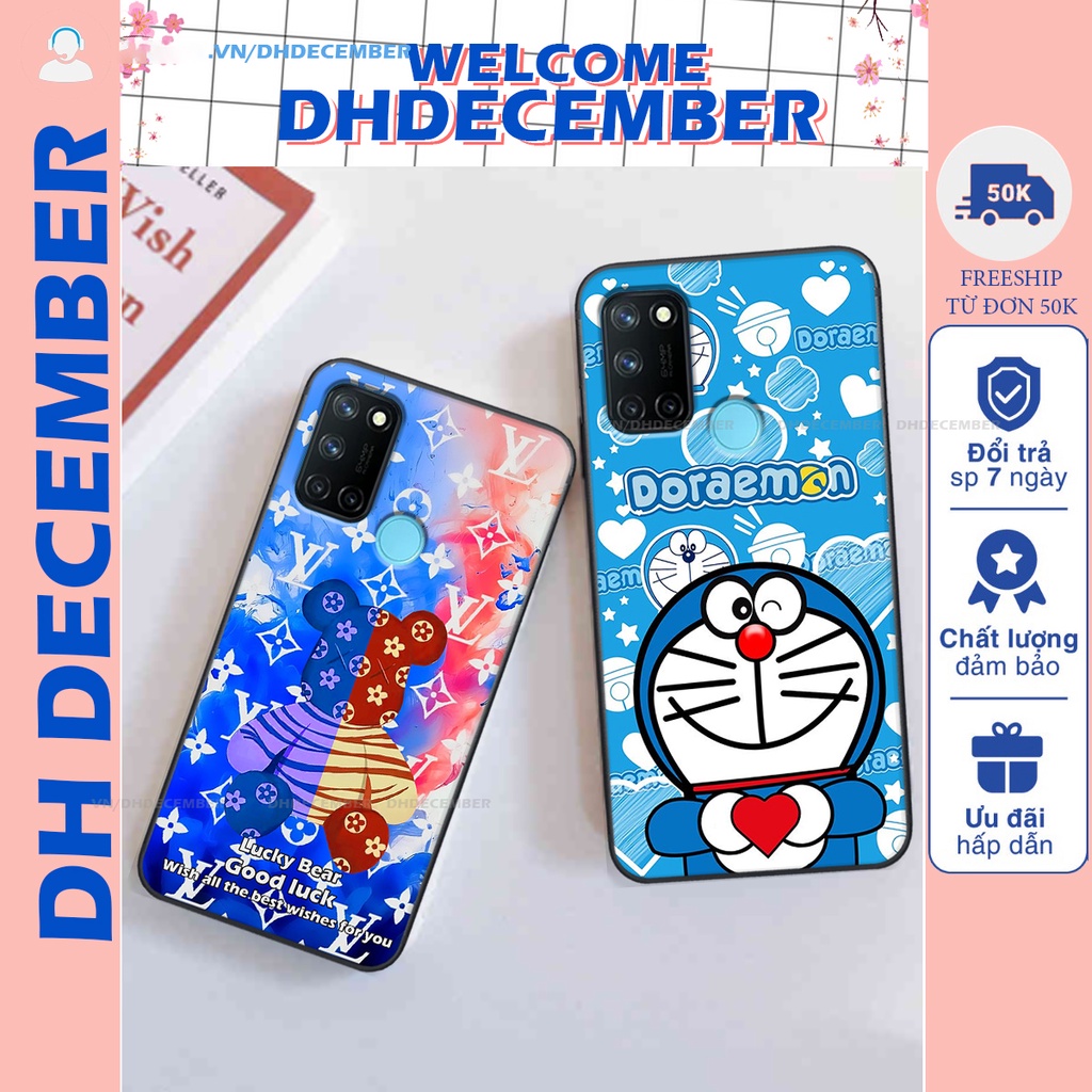 Ốp lưng Realme C17 / 7i in hình gấu K@ws, gấu nâu, dor@emon RẺ- ĐẸP- BỀN