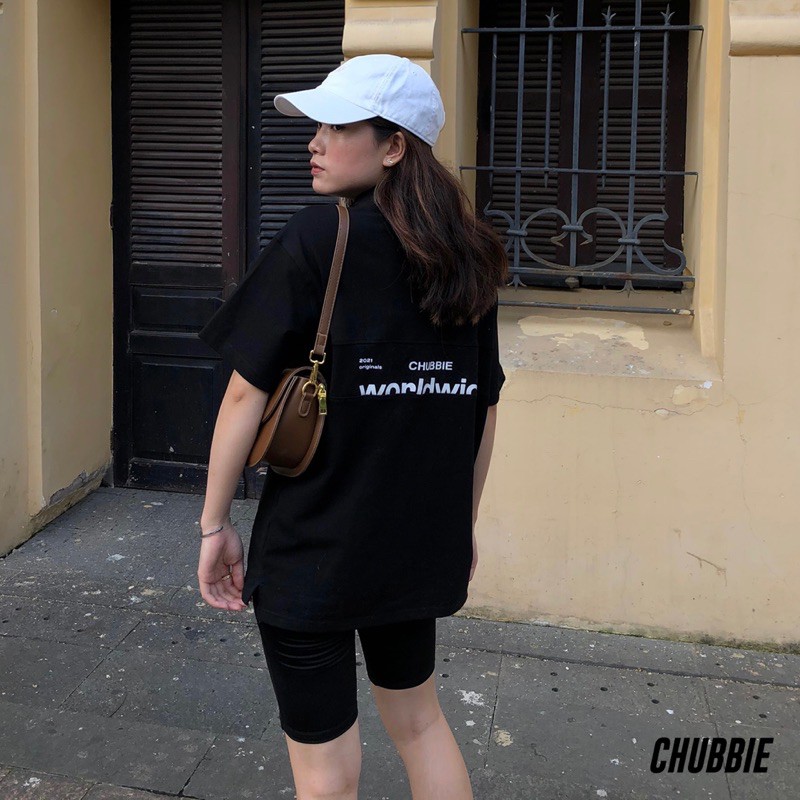 ÁO POLO OVERSIZE CHUBBIE một màu Đen duy nhất - CHUBBIE WORLDWIDE POLO