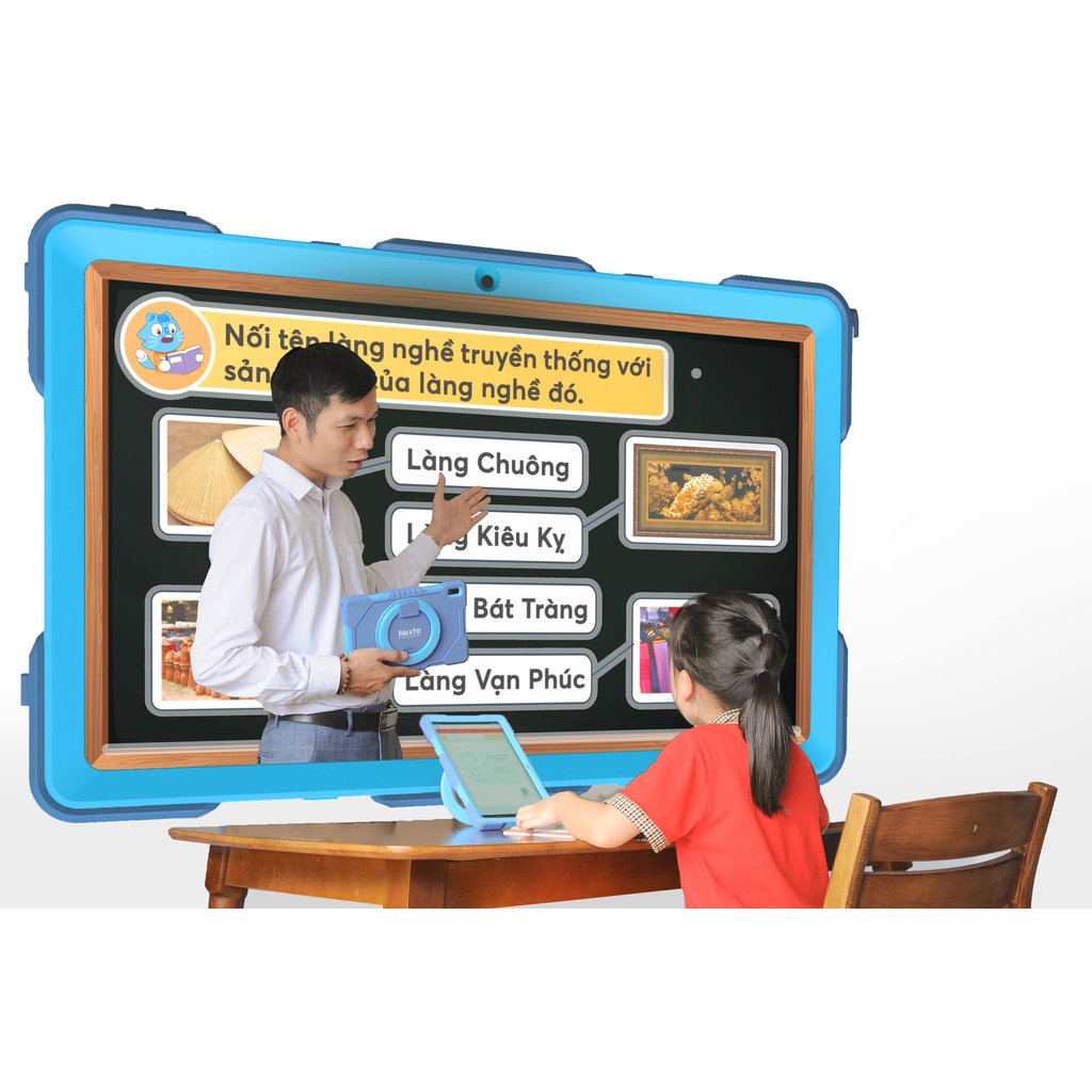 Máy tính bảng học tập cho bé Nexta Smart Study 1 - Tích hợp phần mềm học tiểu học thông minh, đa dạng, con học tốt hơn