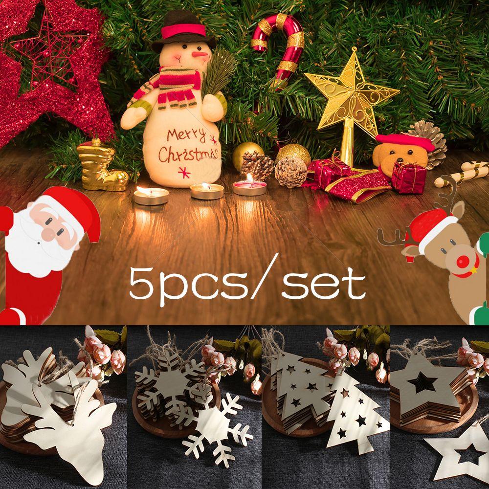 Set 5 Phụ Kiện Treo Trang Trí Cây Thông Giáng Sinh