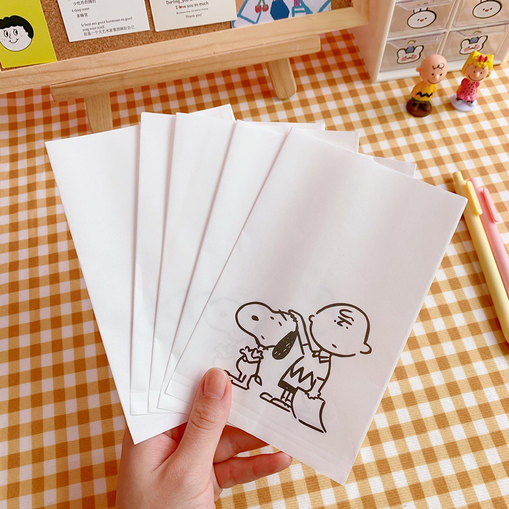 Túi giấy đóng gói bao bì họa tiết Snoopy tiện dụng