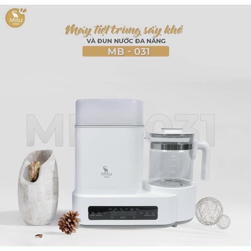 Máy tiệt trùng sấy khô và đun nước đa năng moaz bebe mb031( bảo hành chính hãng)