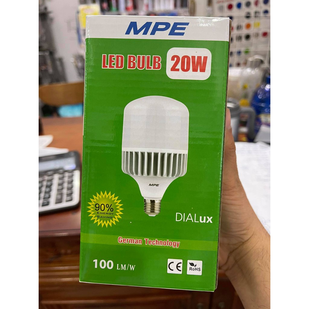 Bóng LED 20w MPE ( hàng bảo hành chính hãng )