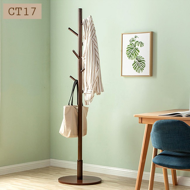Cây treo quần áo CT17 màu vàng gỗ