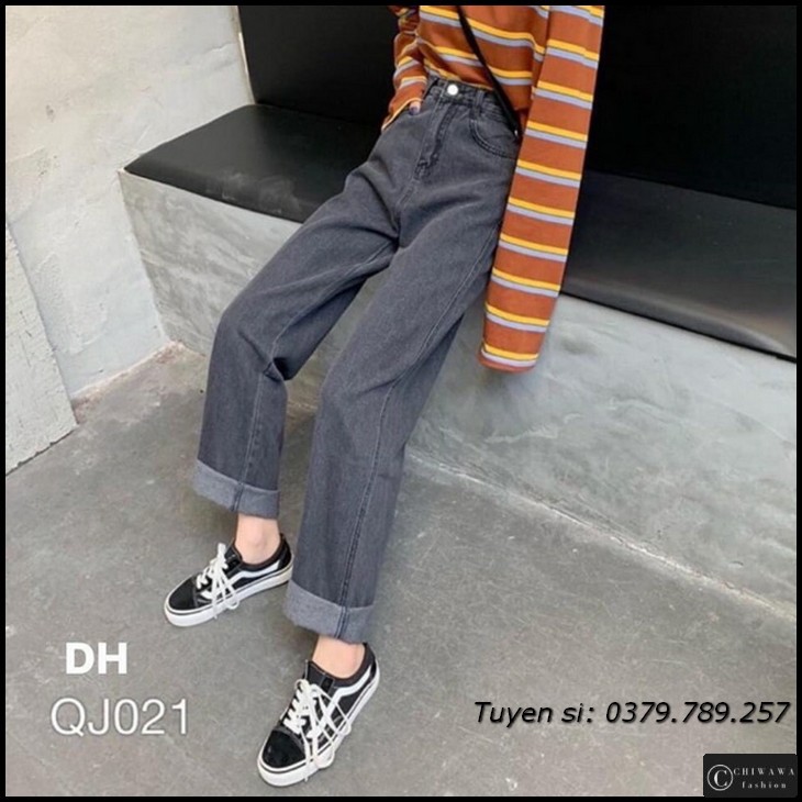 [Sỉ] Quần jean nữ baggy giá rẻ TA05
