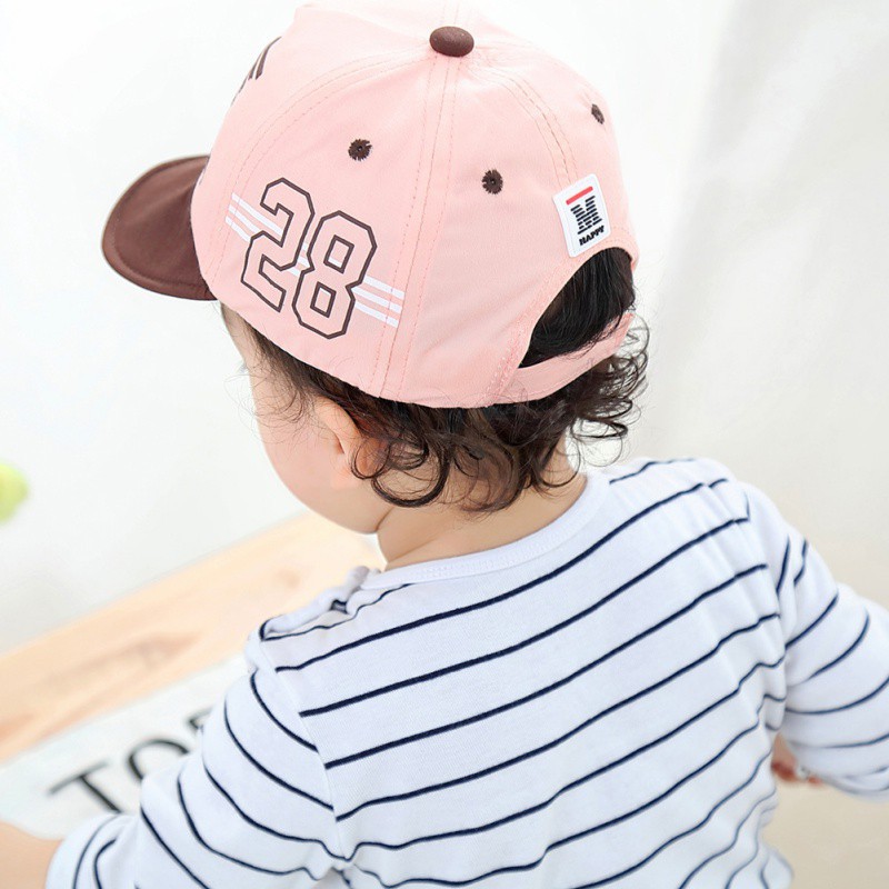 Mũ lưỡi trai cotton in hình ngôi sao đáng yêu cho bé