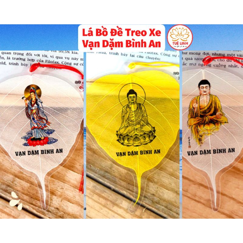 Lá Bồ Đề Size To treo xe Vạn Dặm Bình An