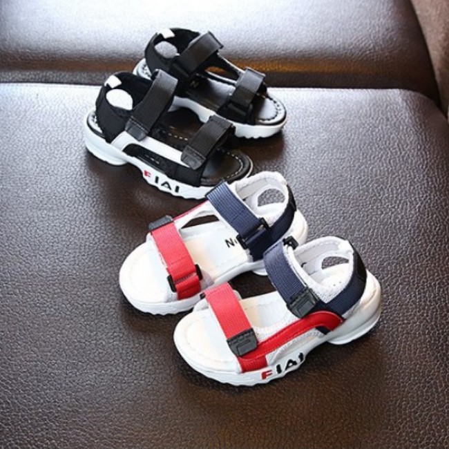Sandal cho bé phối trắng đỏ cho bé Đồ Da Thành Long 20516