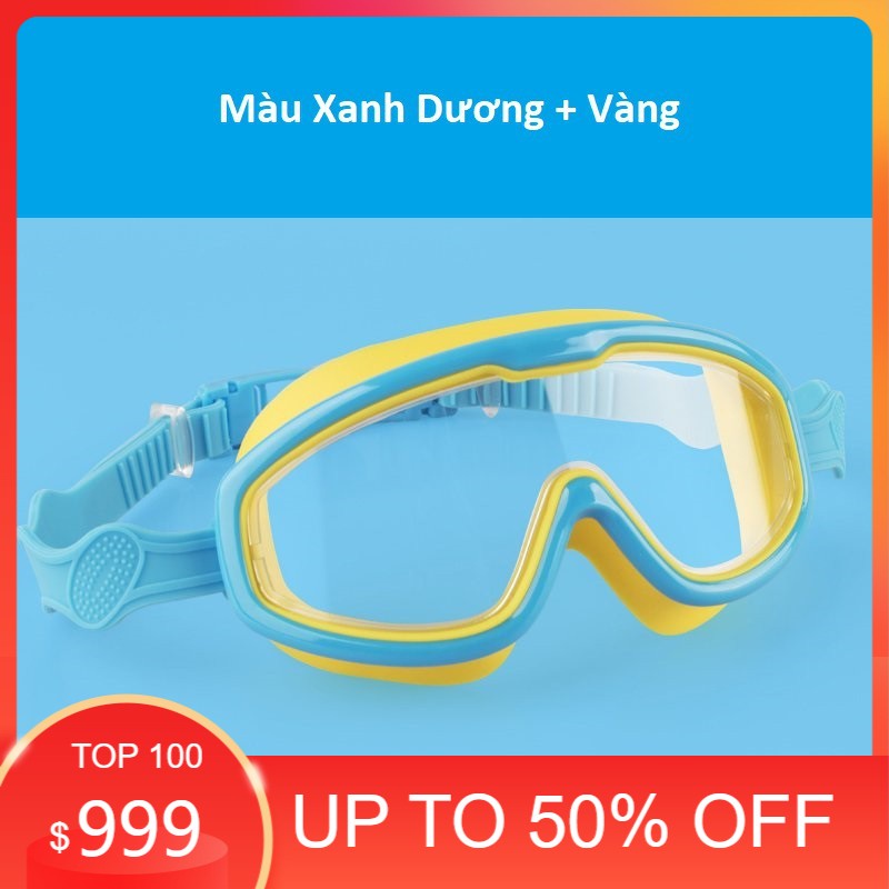 Kính bơi trẻ em Coosa 958 thiết kế Panorama, không gọng, chống sương, chống tia UV - VivaSports ( 1 đổi 1 trong 7 ngày )