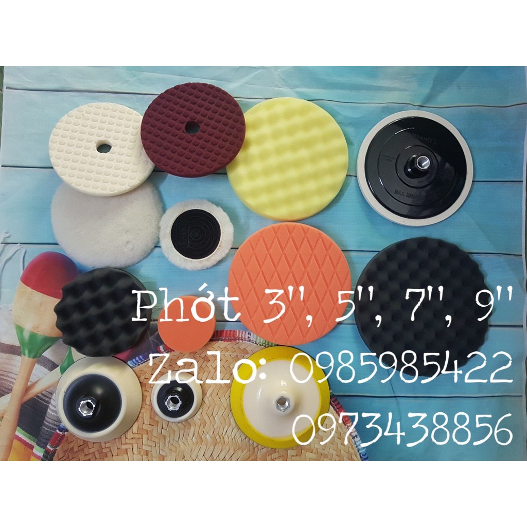 Phớt mút đánh bóng 3inch 5inch 7inch