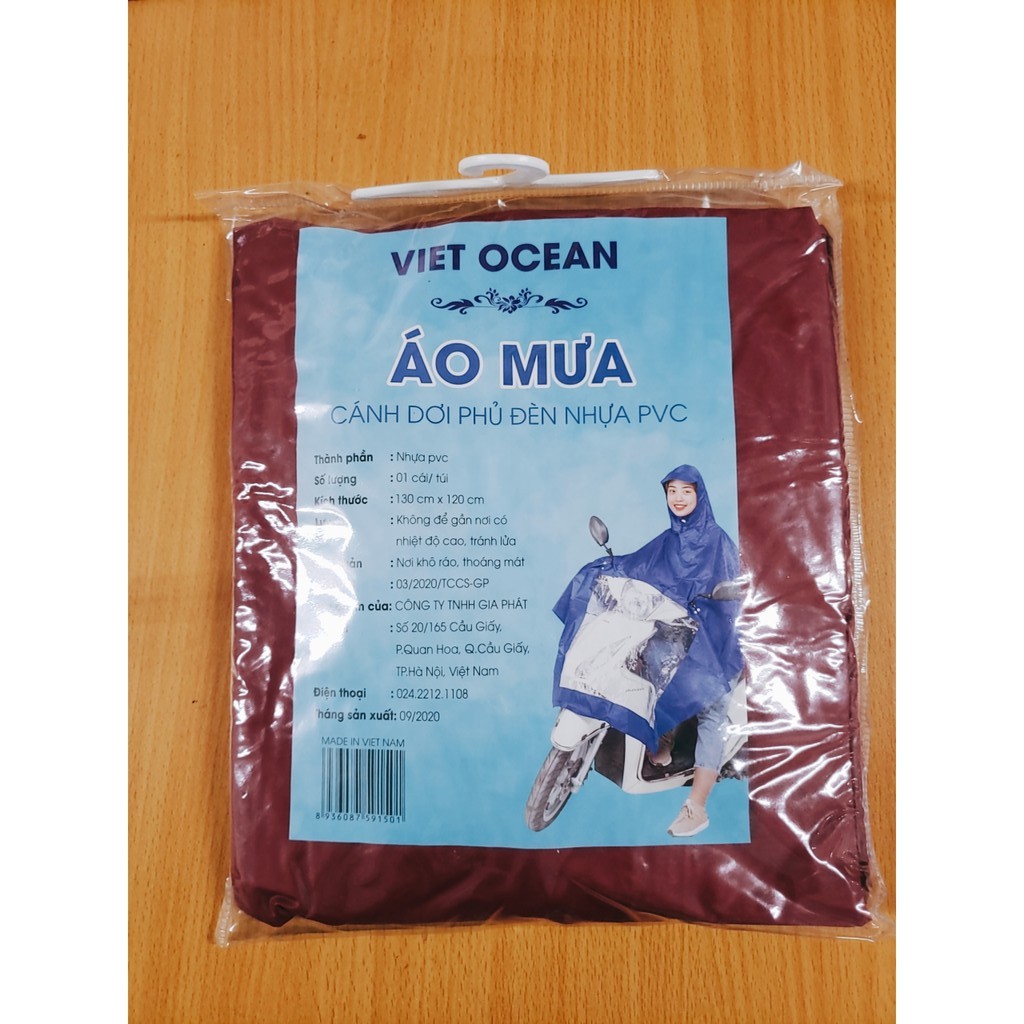 Áo Mưa Cánh Dơi PVC Hàng Việt Nam Chất Lượng Cao