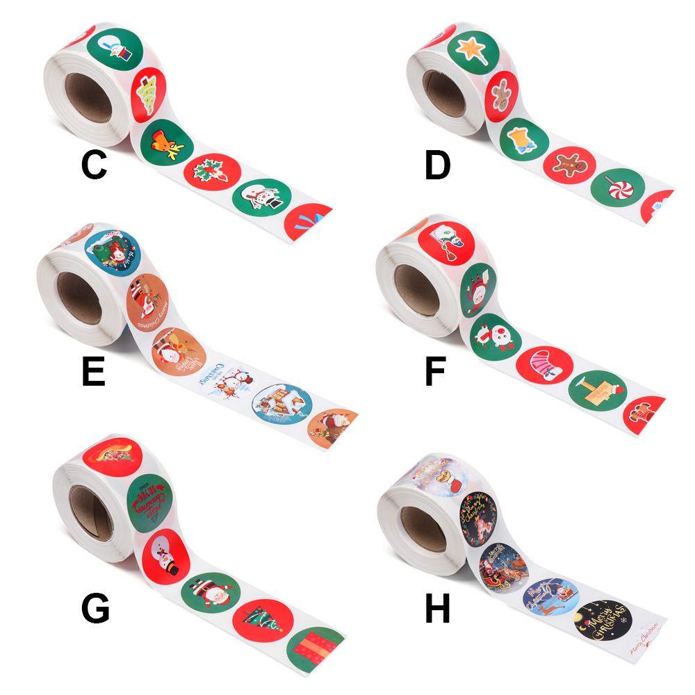 Cuộn 500 Miếng Dán Trang Trí Giáng Sinh Đẹp Mắt