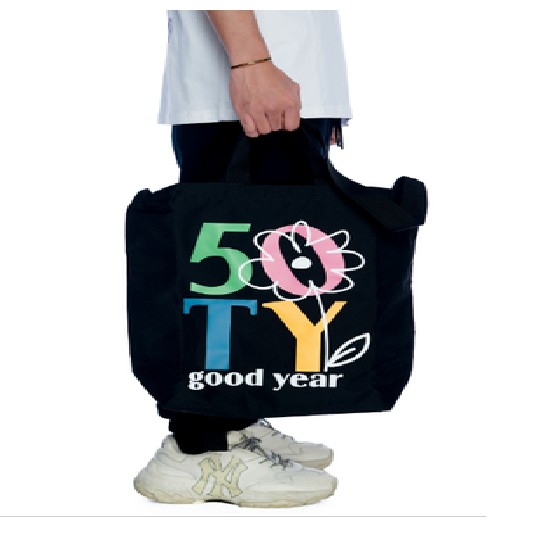 5THEWAY®/5OTY.2019/ Tote Bag™ in BLACK aka Túi Tote Đen