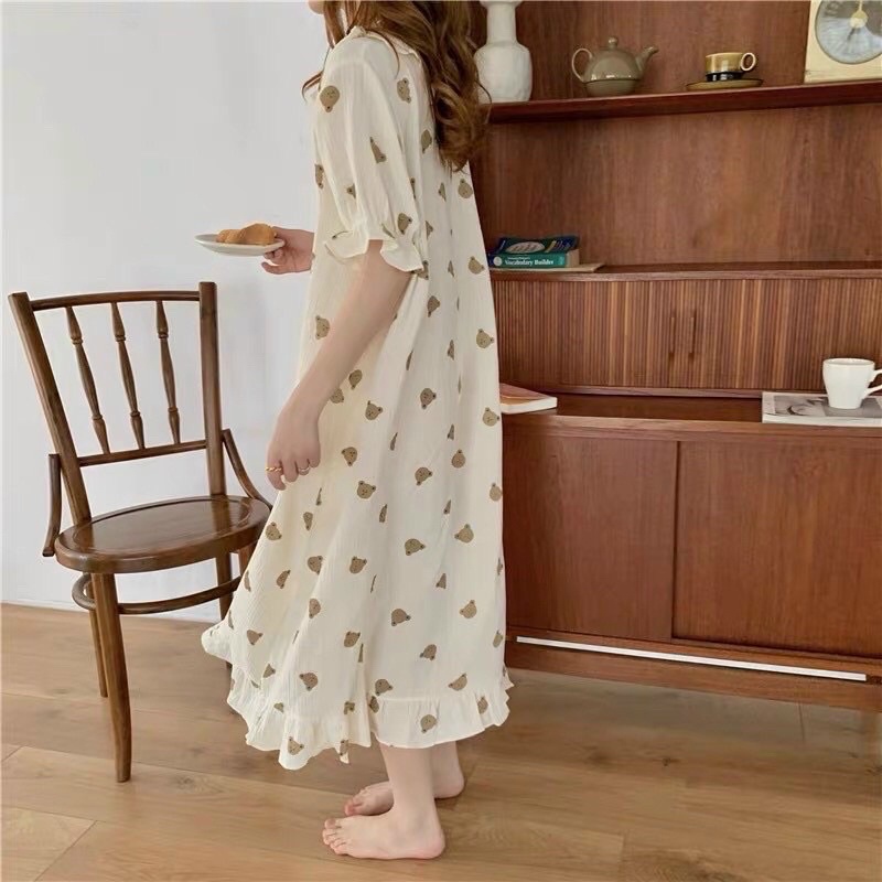 Vải xô con gấu tai trái tim siêu hot,vải 2 lớp mềm mịn thấm hút mồ hôi dùng may khăn mặt,khăn tắm,quần áo cho bé sơ sinh