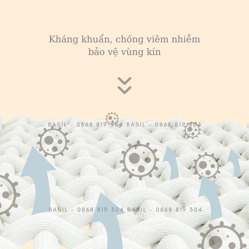 Quần lót nữ S15 thun lạnh phối ren set 6 quần siêu mềm cao cấp BASIL