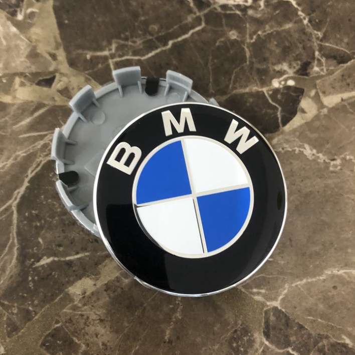 [GIÁ SỐC - HÀNG CHÍNH HÃNG] Logo chụp mâm, ốp lazang bánh xe ô tô BMW - Đường kính 68mm và 55mm - Nhựa ABS