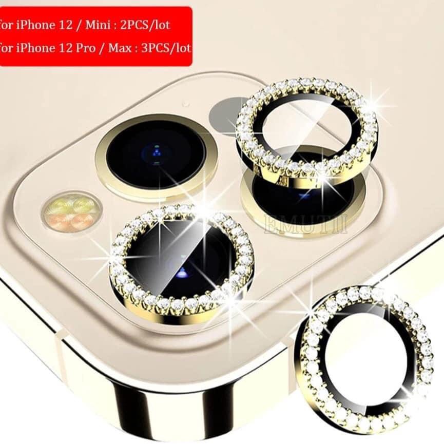 Miếng dán bảo vệ camera kim cương Sapphire cho iPhone 12 ProMax,12 Pro,12,11,11Pro,11 ProMax Chính hãng RealSky