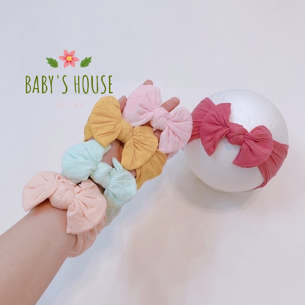 Băng đô cho bé - nơ màu kẹo dễ thương Baby's House