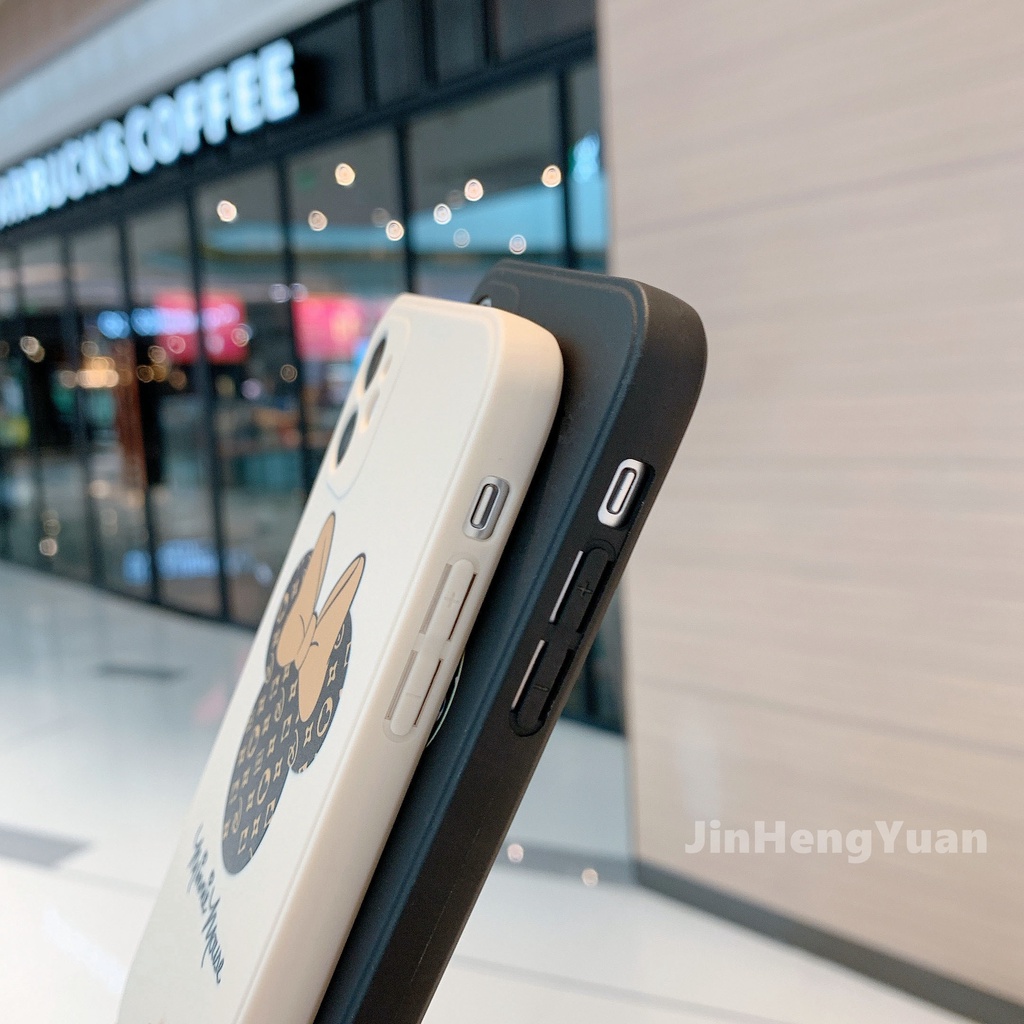 Ốp điện thoại mềm chống rơi in hình chuột Mickey Minnie cho Iphone 12 11 Promax X Xs Max Xr 6 7 8 Plus