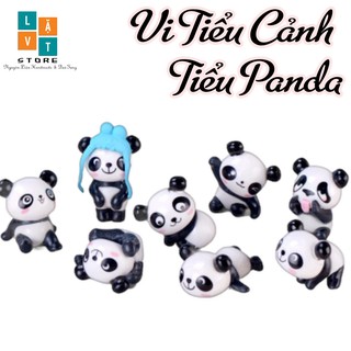 Mô Hình Panda Gấu Trúc Micro Dễ Thương, Cute, Dùng Để Trang Trí Vi Tiểu Cảnh - Đơn Giản Chân Thật Giá Rẻ Bất Ngờ