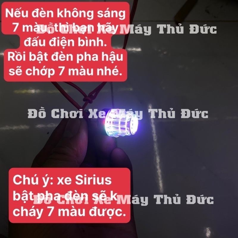 Đèn Hậu Nháy 7 màu F1 Xe wave, sirius, dream- Hậu Tháp - Chính Hãng - Bảo Hành