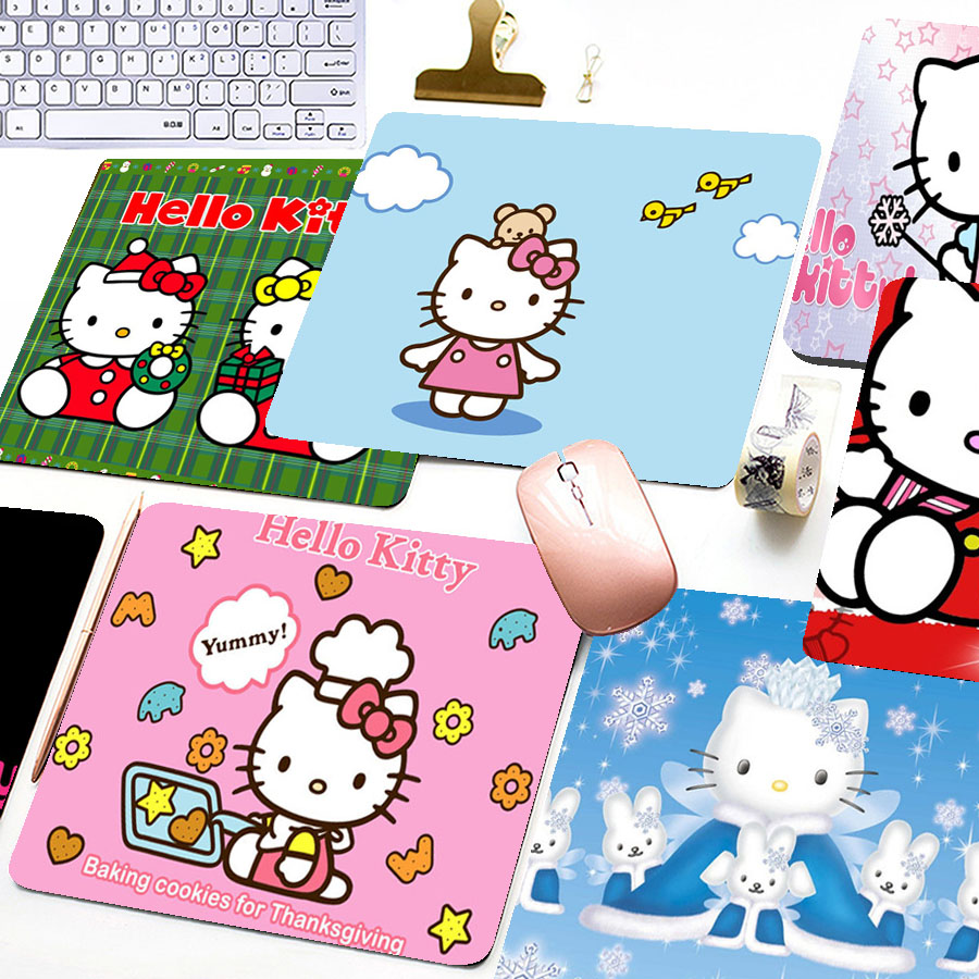 Miếng lót chuột chơi game chống trượt hình mèo Hello Kitty