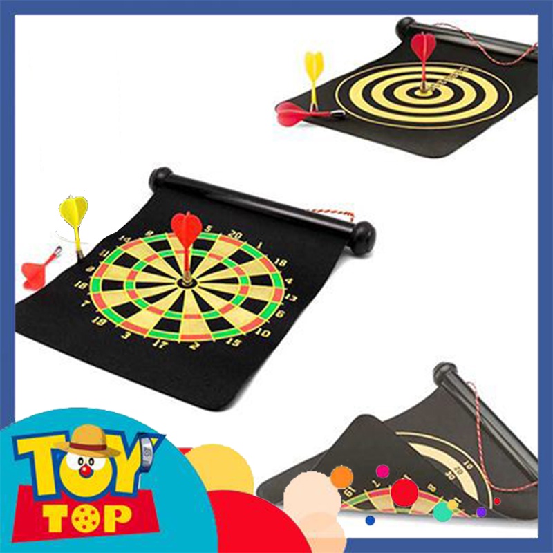 Đồ chơi phóng tiêu - bảng phi tiêu nam châm treo trường 2 mặt an toàn trong nhà Magnet Dart board