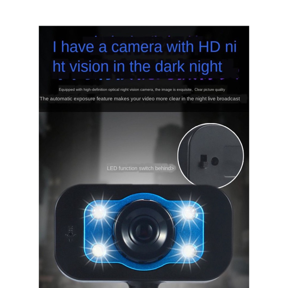 (Bảo hành 06 tháng) Webcam Chân Cao có mic dùng cho máy tính có tích hợp mic và đèn Led trợ sáng - Webcam máy tính để bà | BigBuy360 - bigbuy360.vn