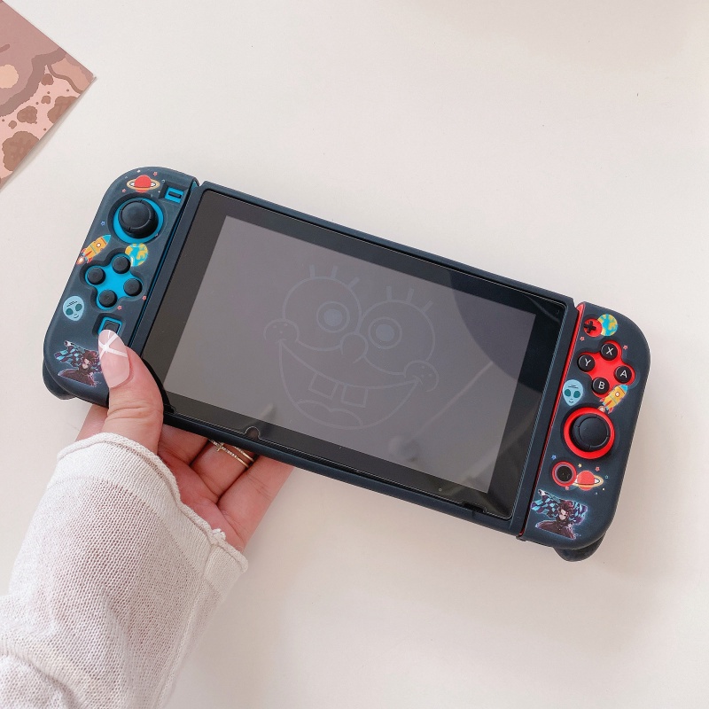 Vỏ Tpu Mềm Họa Tiết Hoạt Hình Cho Tay Cầm Chơi Game Nintendo Switch