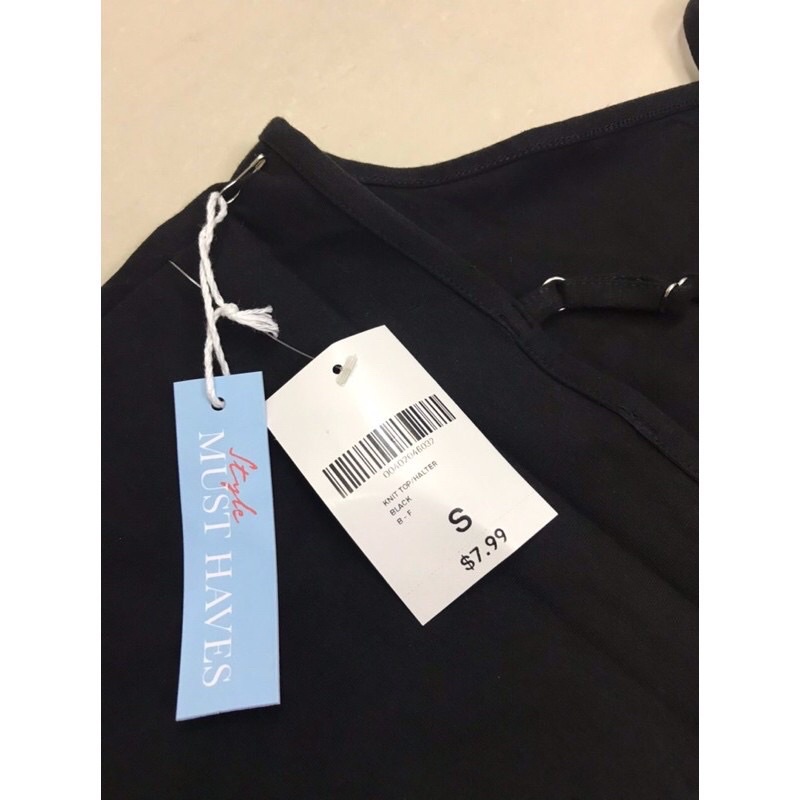 Áo thun, croptop cổ yếm xuất dư