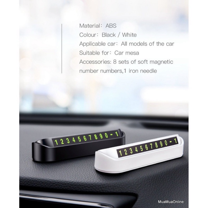 ⚡ Freeship ⚡Thẻ ghi số điện thoại khi đỗ xe trên ô tô | BigBuy360 - bigbuy360.vn