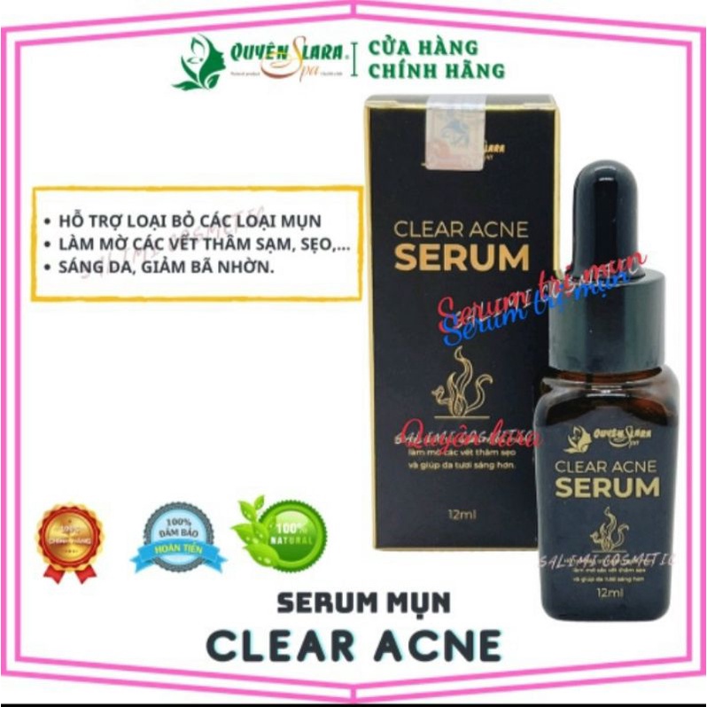 Tinh chất serum hết mụn,hết thâm se khít lỗ chân lông sau 2 tuần sử dụng Quyên lara [chính hãng]