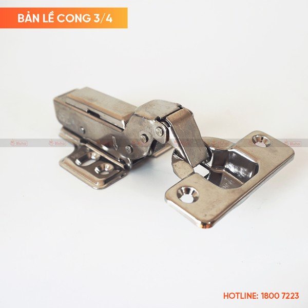 Bản lề tủ bếp inox 304 chính hãng giảm chấn đóng cửa êm ái bảo hành rỉ trọn đời bề mặt