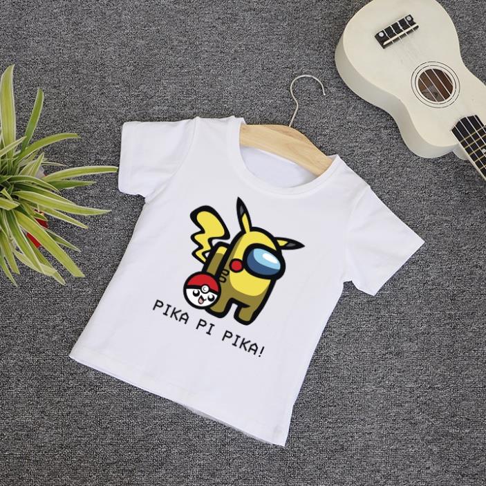 [ Mẫu Mới ] Áo thun trẻ em in hình Among US Tay Ngắn Chất Cotton MB03