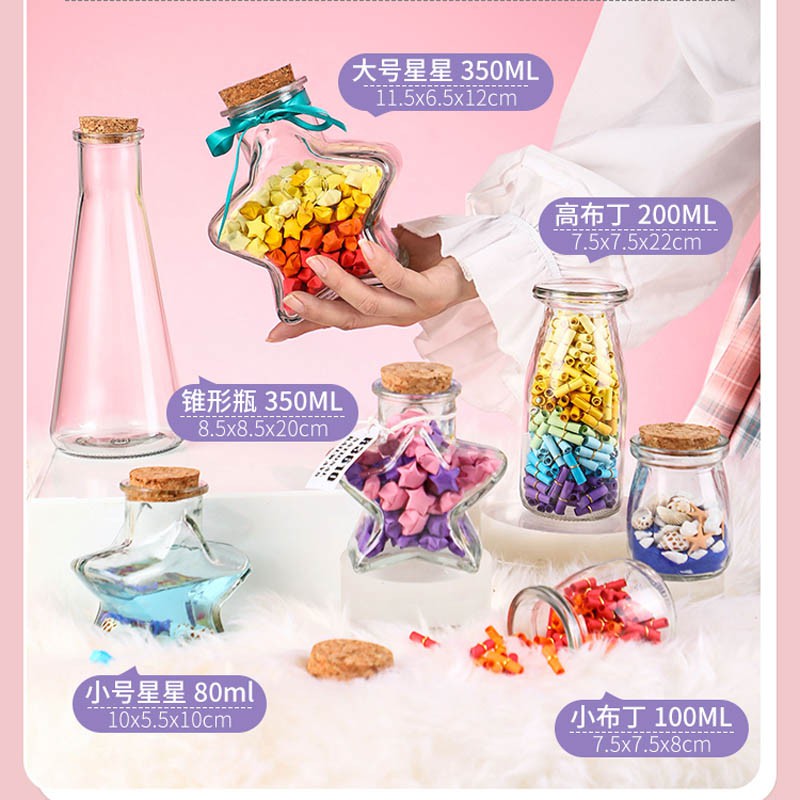 Lọ Thủy Tinh Trong Suốt Đựng Điều Ước Hình Ngôi Sao May Mắn Sáng Tạo | BigBuy360 - bigbuy360.vn